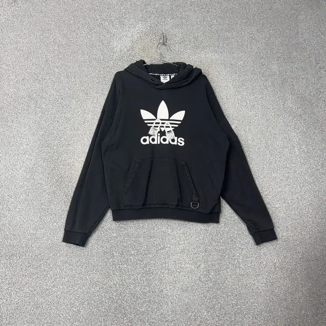 아디다스 자물쇠 빅로고 프린팅 후드티 M 상품이미지1