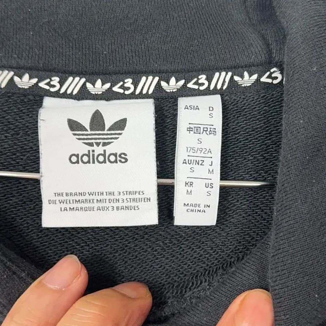 아디다스 자물쇠 빅로고 프린팅 후드티 M 상품이미지3