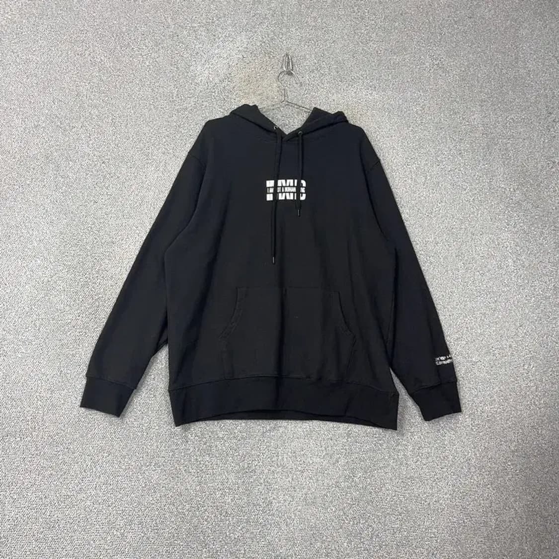 아임낫어휴먼비잉 로고 오버핏 스웻 후드티 L 상품이미지1