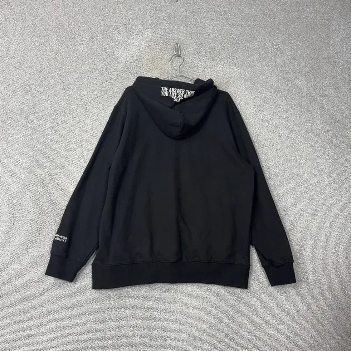 아임낫어휴먼비잉 로고 오버핏 스웻 후드티 L 상품이미지2