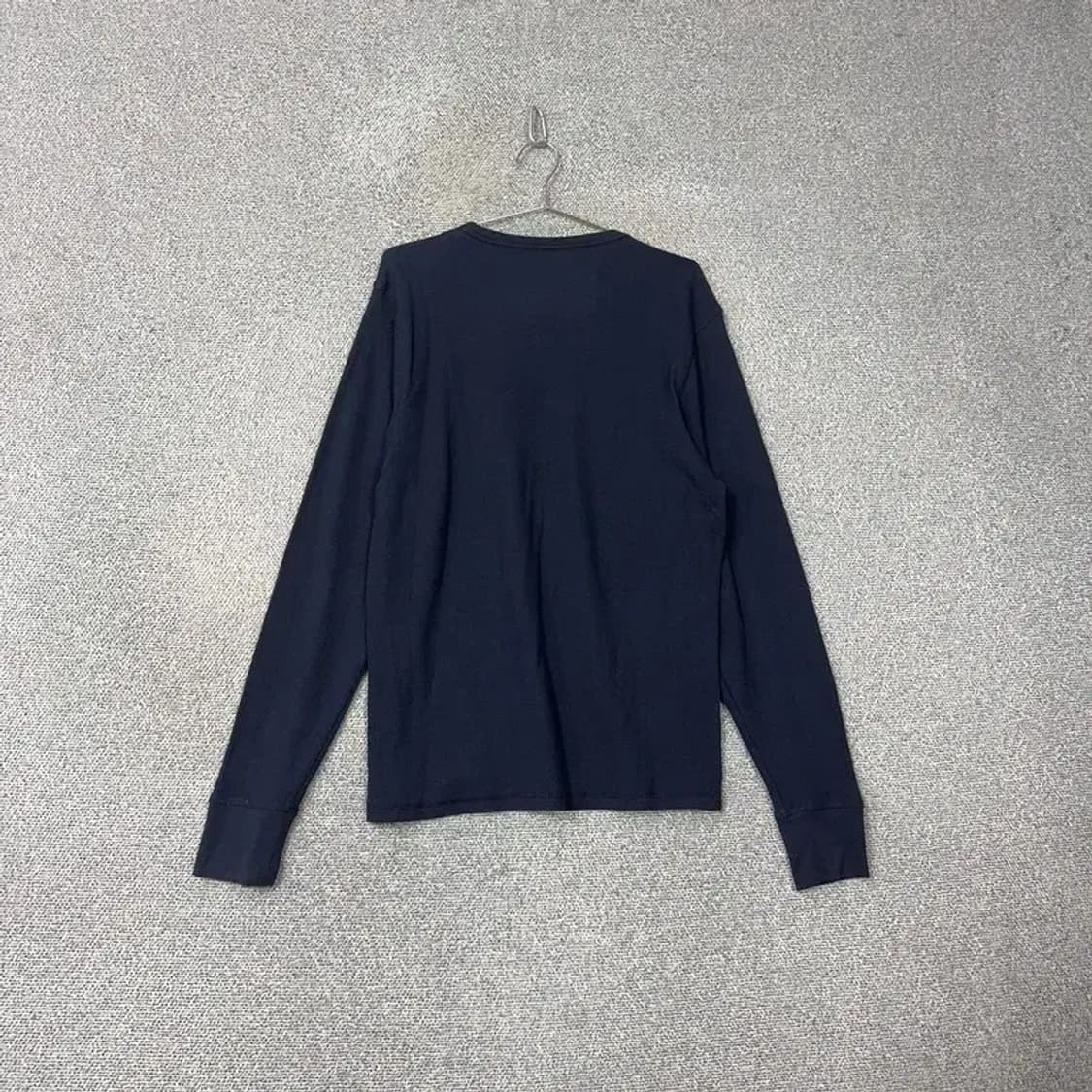 타미힐피거 네이비 와플 코튼 긴팔티 L 상품이미지2