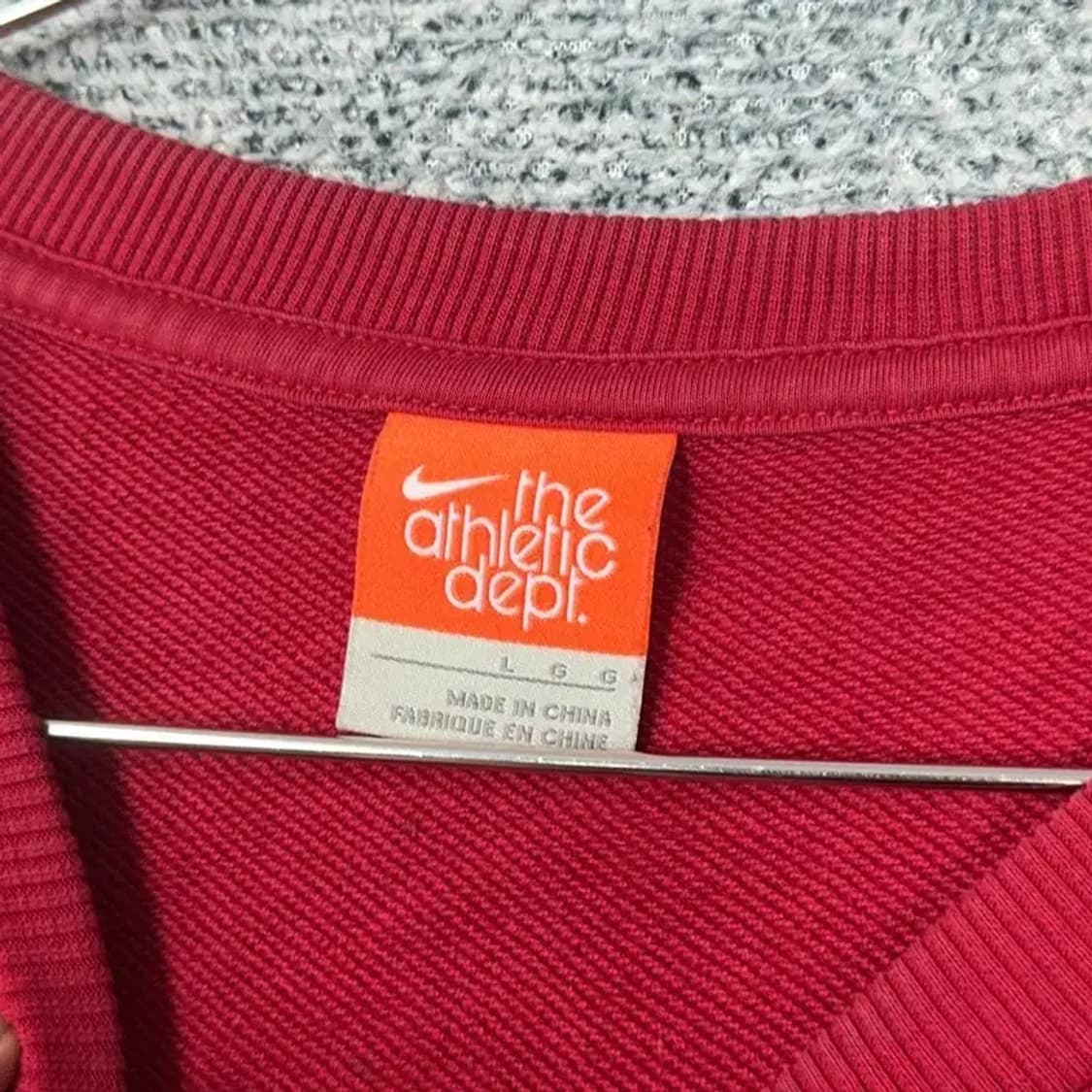 나이키 빈티지 프린팅 레드 맨투맨 L 상품이미지3