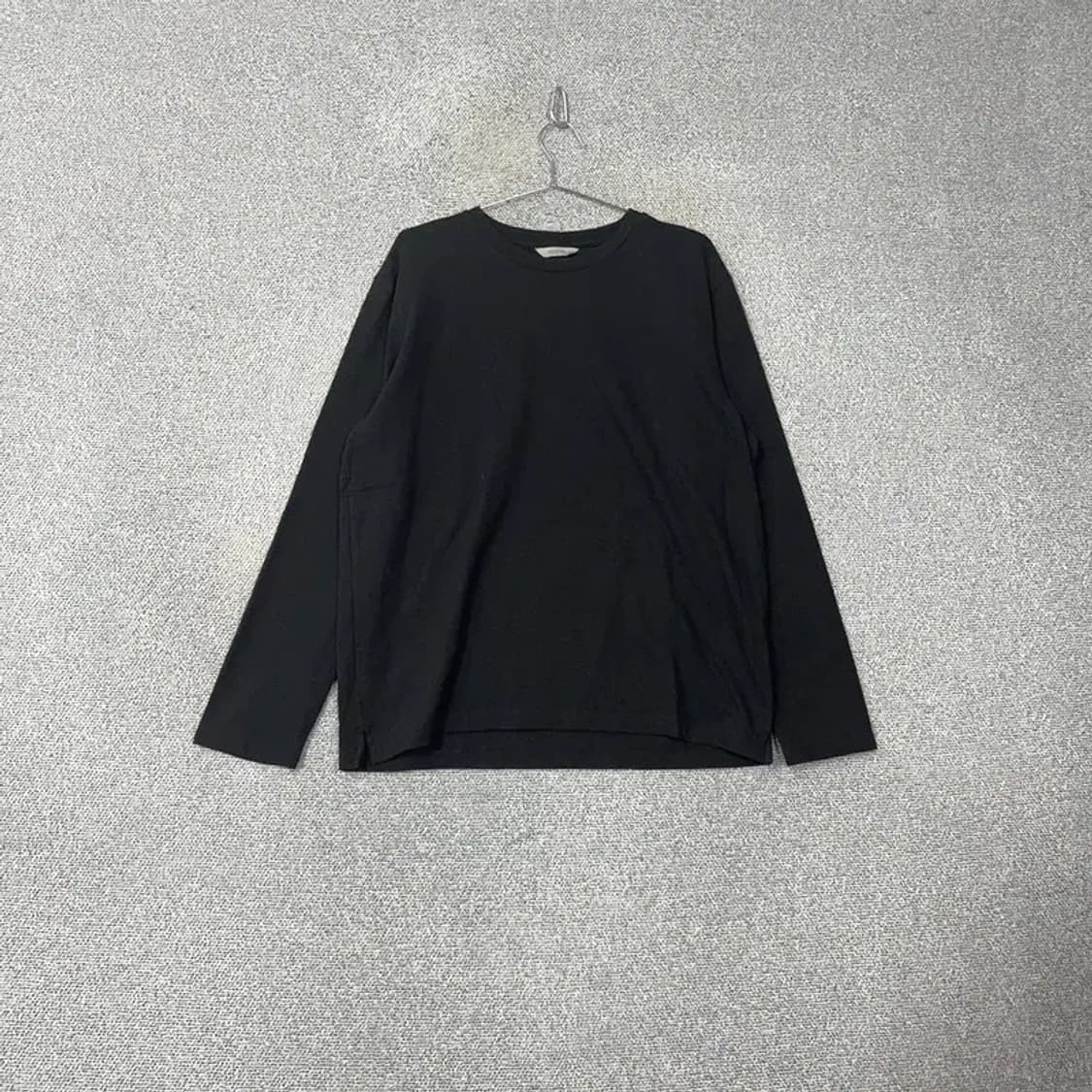 마인드브릿지 무지 블랙 기능성 코튼 긴팔 110 상품이미지1