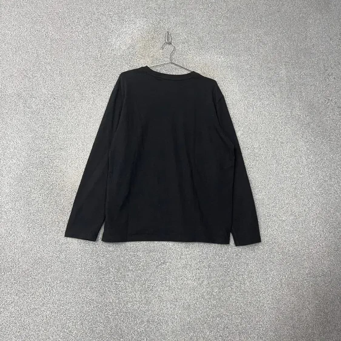 마인드브릿지 무지 블랙 기능성 코튼 긴팔 110 상품이미지2