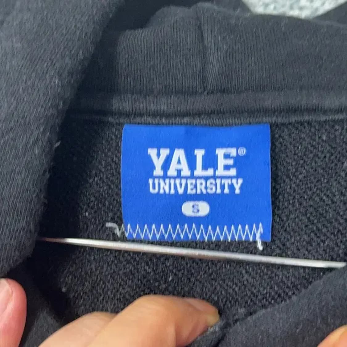 예일 로고 오버핏 후드티 S 상품이미지3