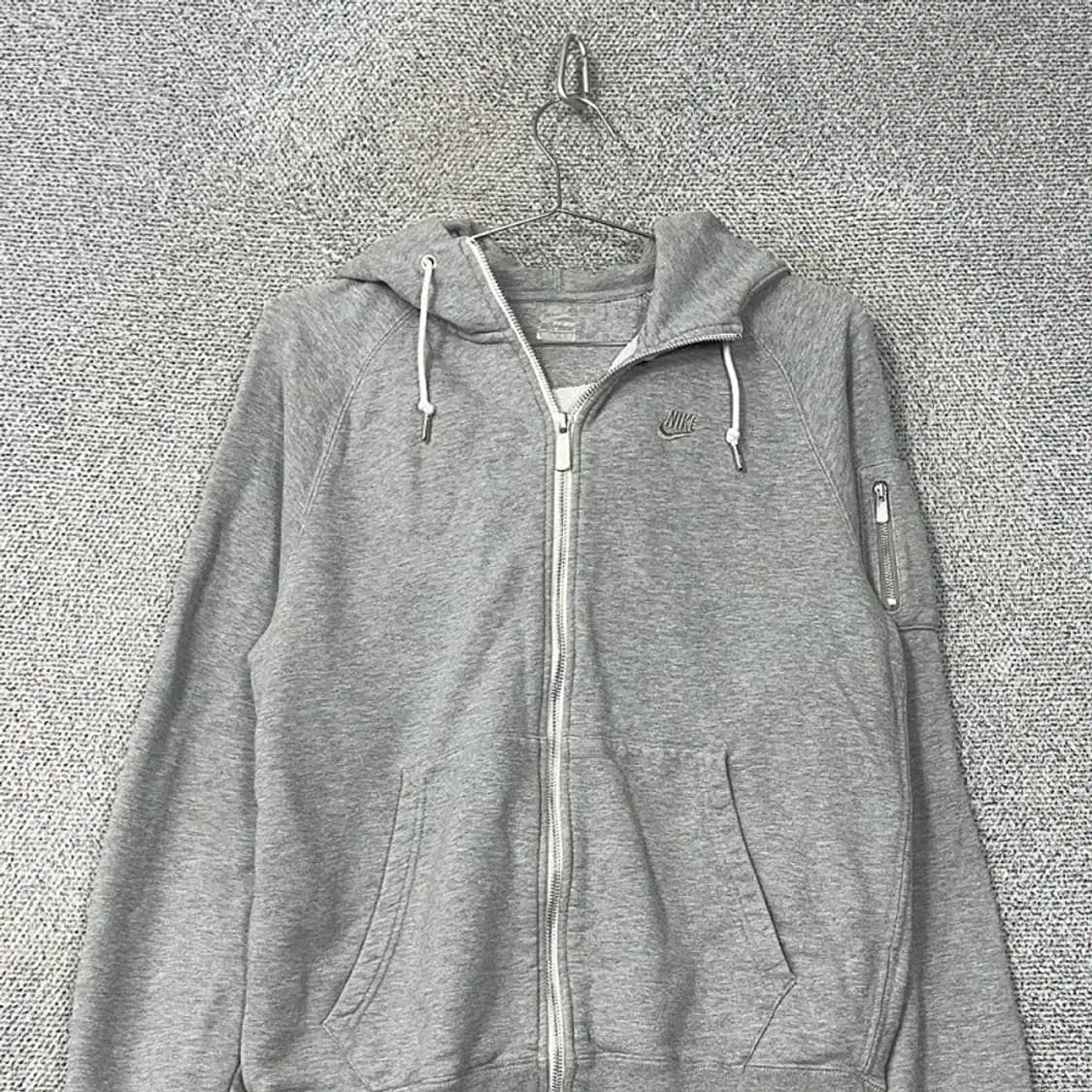 나이키 로고 그레이 MA-1 후드집업 M 상품이미지3