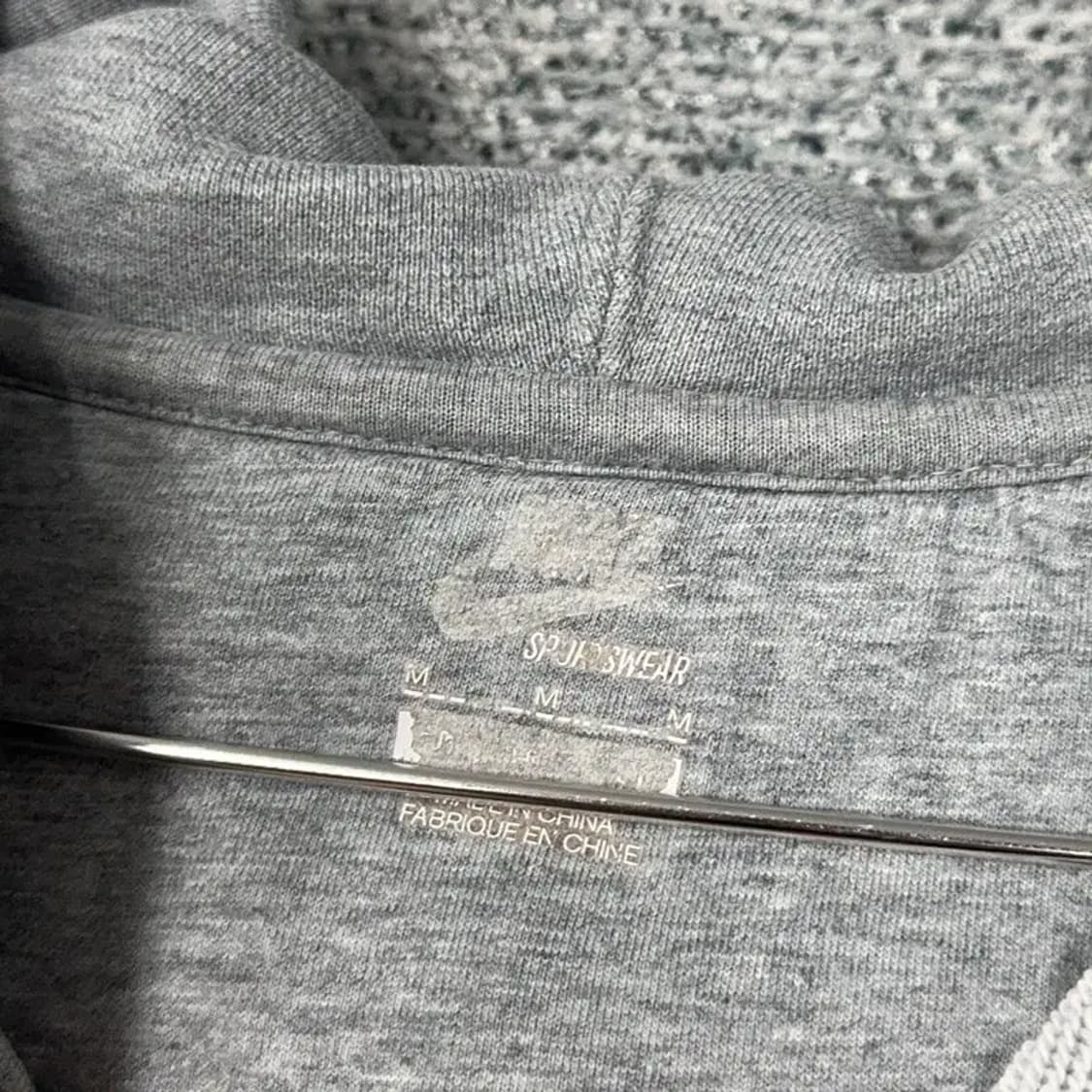 나이키 로고 그레이 MA-1 후드집업 M 상품이미지5