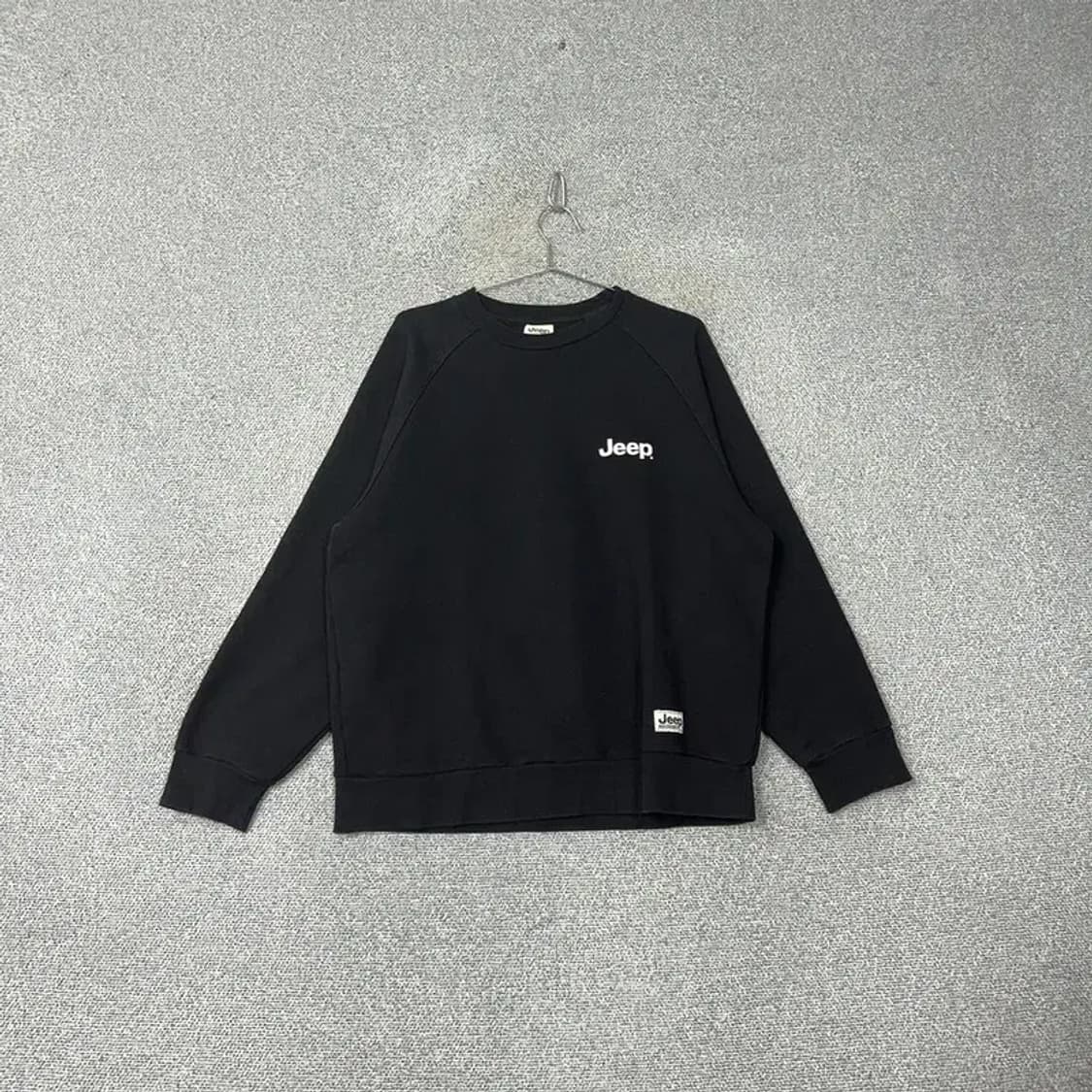 지프 로고 블랙 맨투맨 XXL 상품이미지1