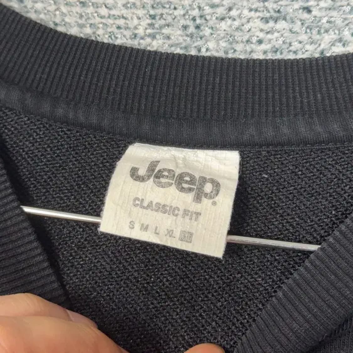 지프 로고 블랙 맨투맨 XXL 상품이미지3