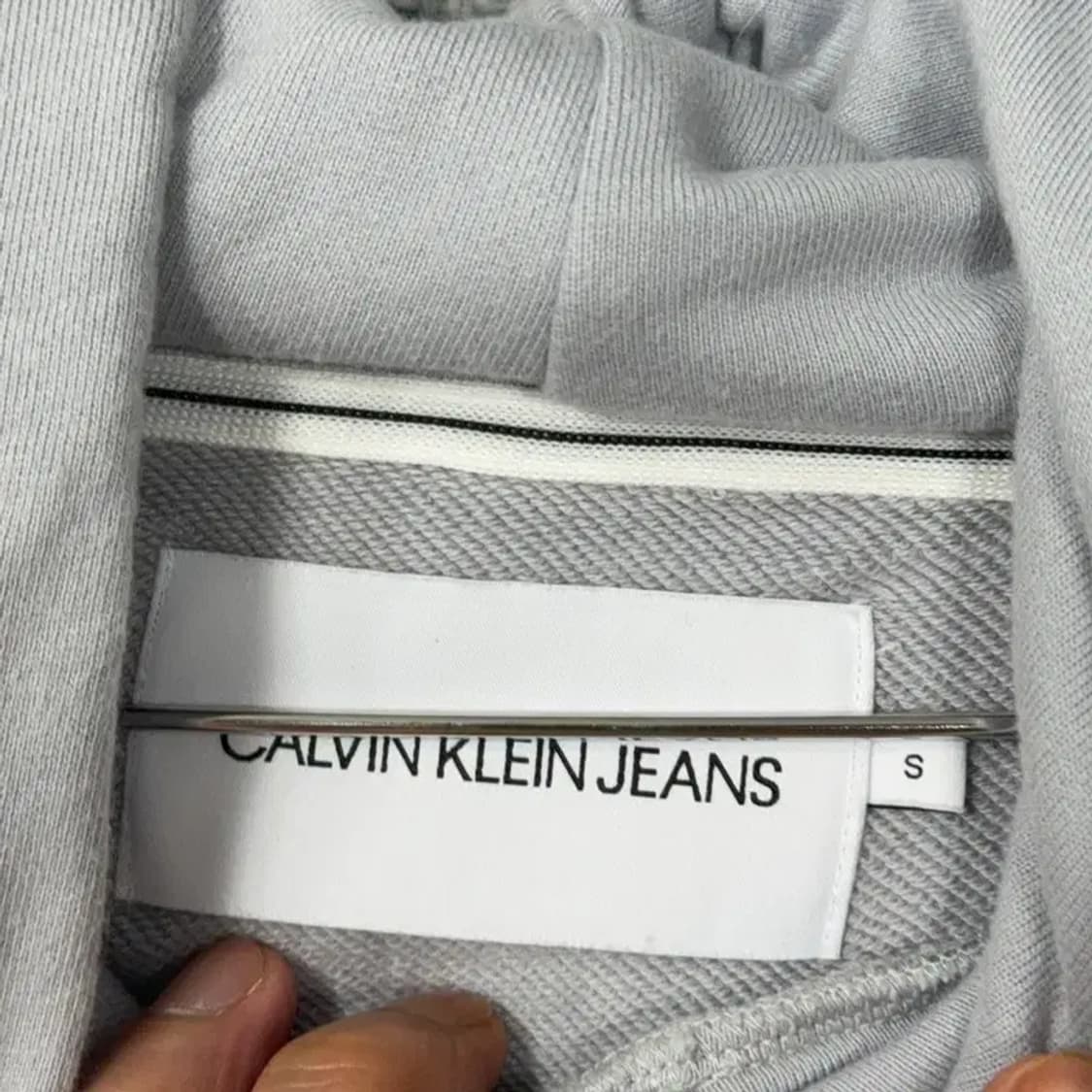 캘빈클라인 캐주얼 라이트 그레이 후드티 S 상품이미지3
