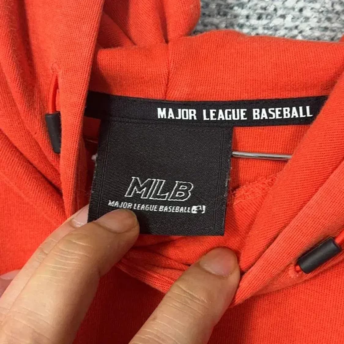 MLB 뉴욕양키즈 오렌지 후드티 90 상품이미지3