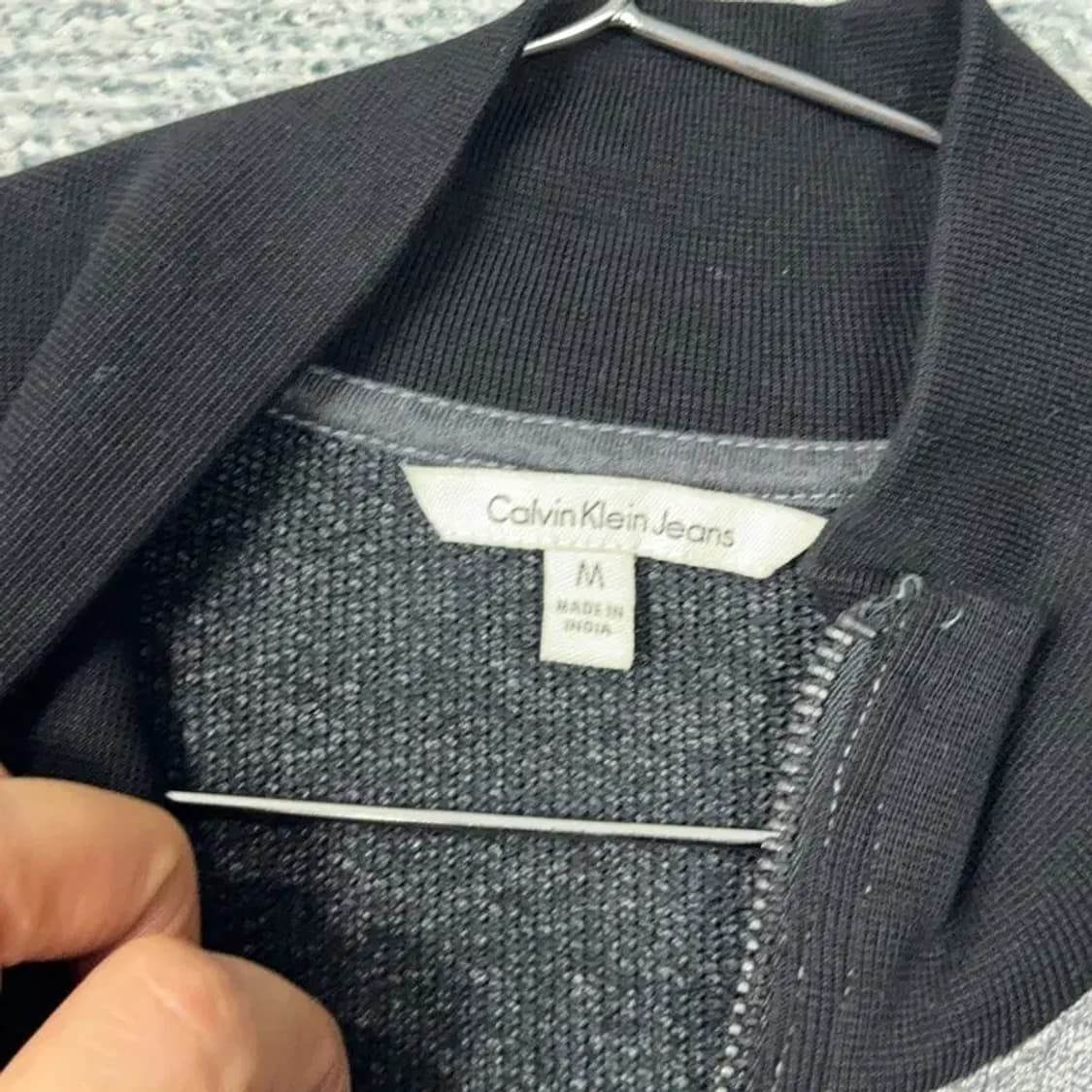 캘빈클라인 캐주얼 반집업 니트 M 상품이미지3