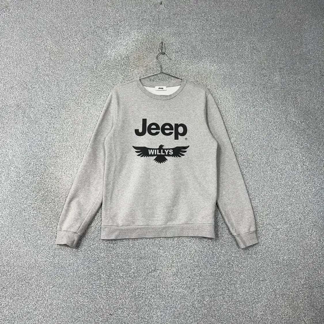 지프 프린팅 그레이 맨투맨 95 상품이미지1