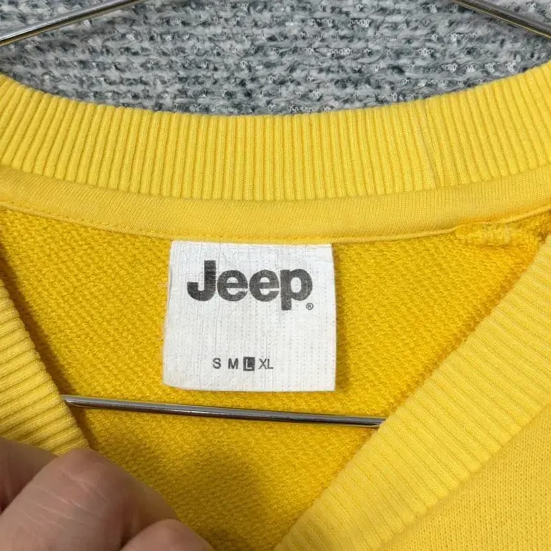 지프 프린팅 옐로우 맨투맨 100 상품이미지3