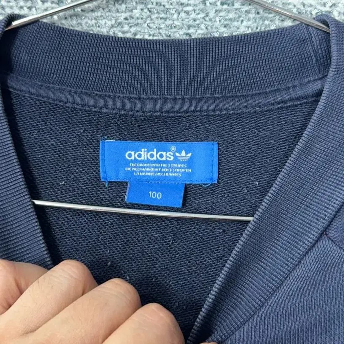 아디다스 멀티컬러 삼선 맨투맨 100 상품이미지3