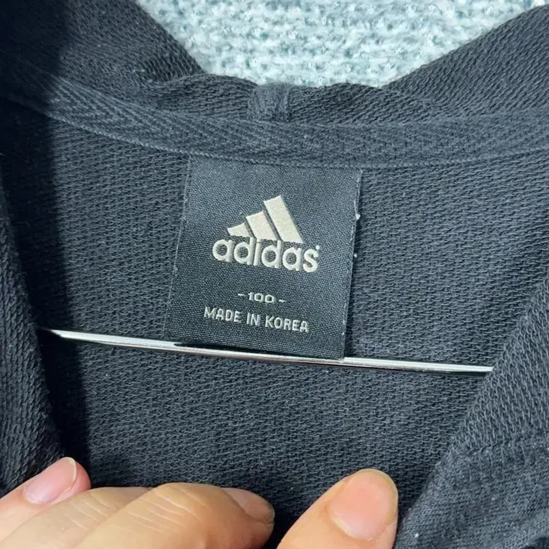 아디다스 바스켓볼 로고 후드집업 100 상품이미지3