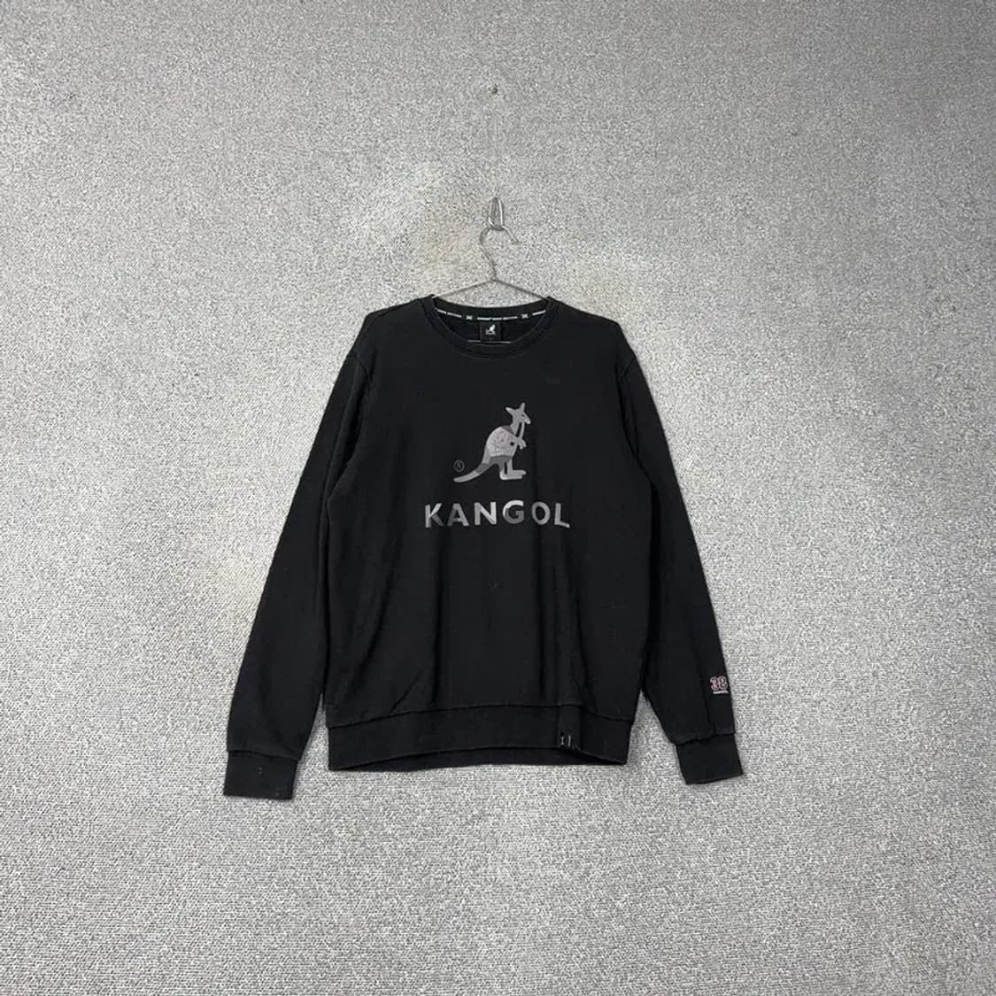 캉골 프린팅 빅로고 블랙 맨투맨 L 상품이미지1