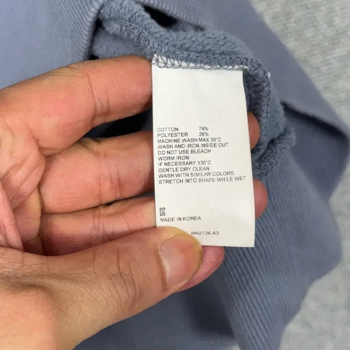 비바스튜디오 로고 스웻셔츠 오버핏 맨투맨 S 상품이미지4