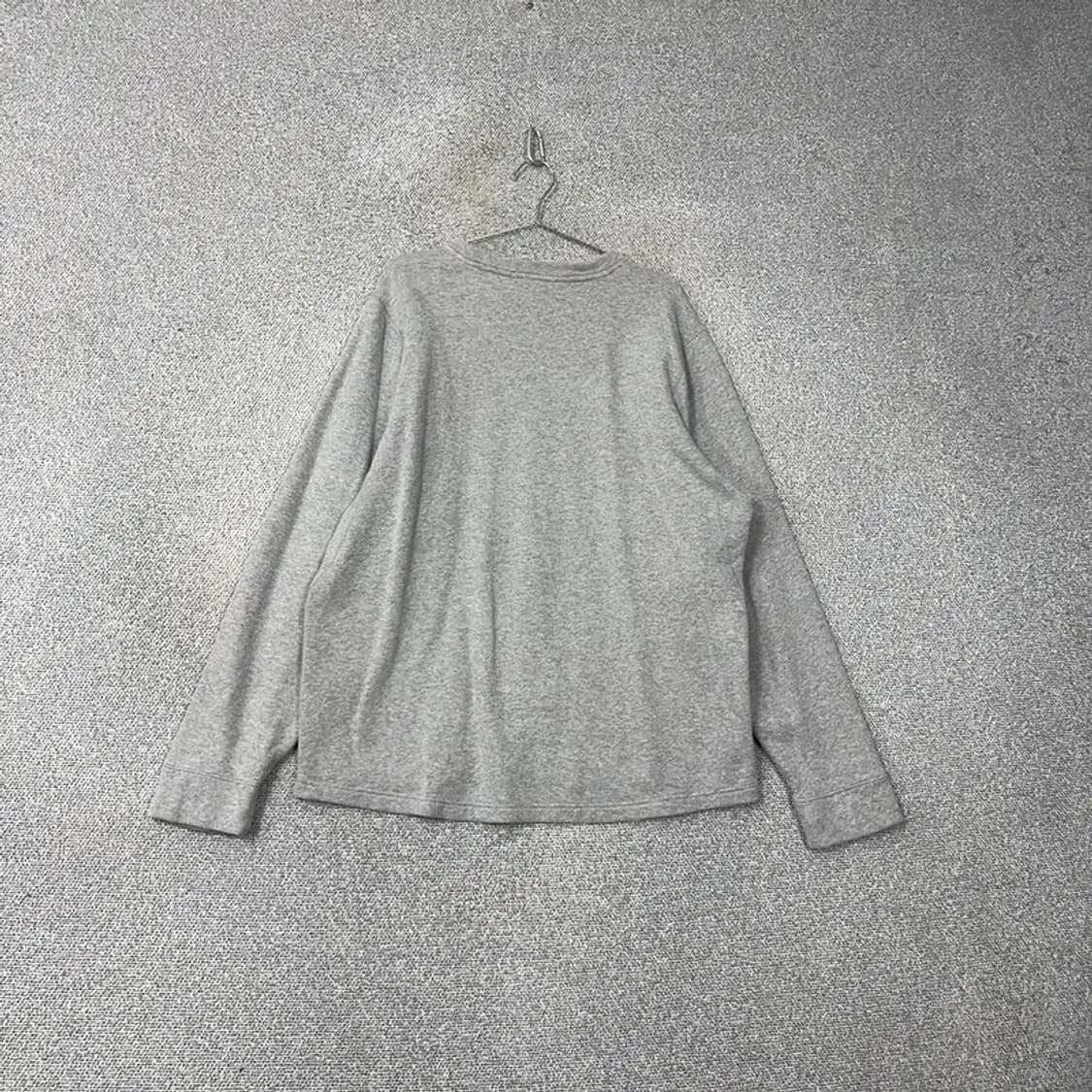 언더아머 센터로고 캐주얼 그레이 긴팔티 L 상품이미지2