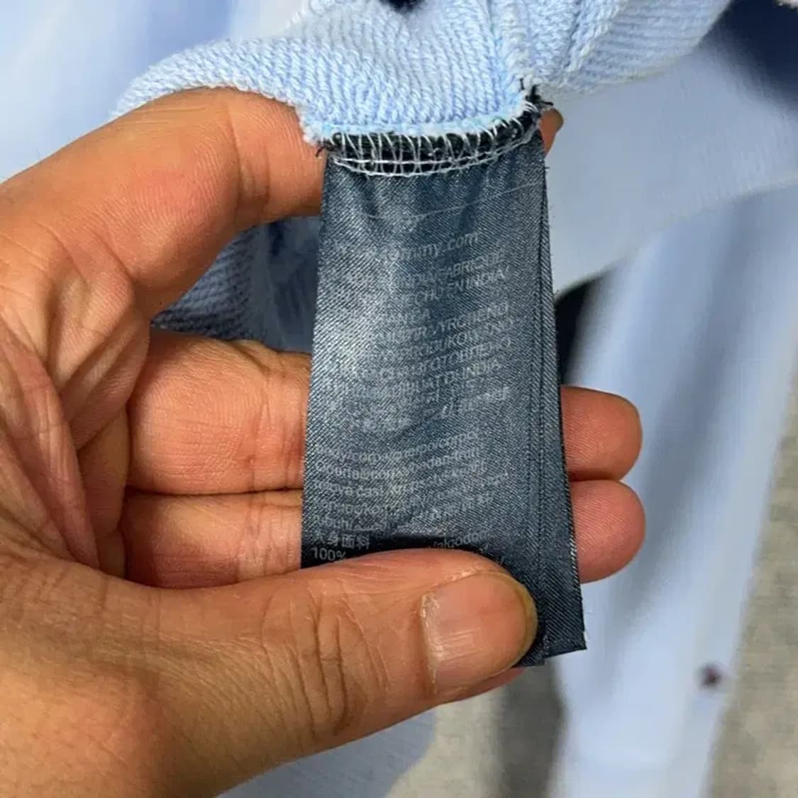 타미힐피거 캐주얼 연하늘 로고 맨투맨 L 상품이미지3