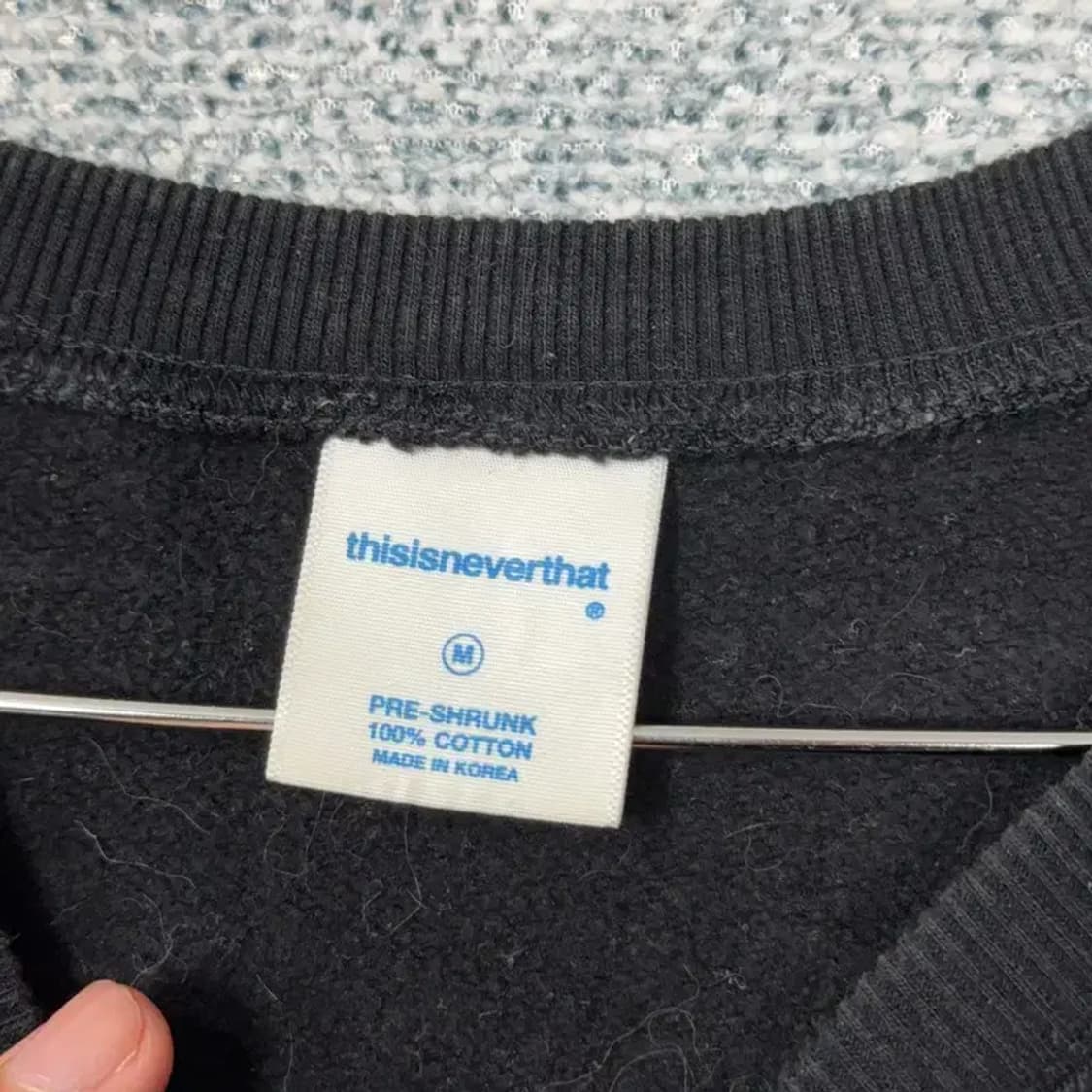 디스이즈네버댓 스펠 로고 스웻셔츠 맨투맨 M 상품이미지3