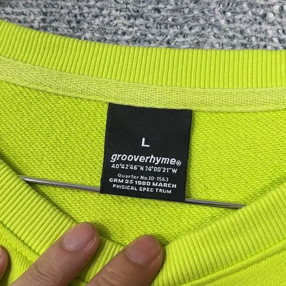 그루브라임 형광 맨투맨 L 상품이미지3