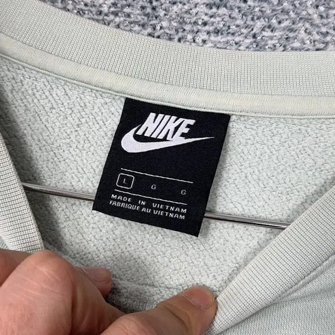 나이키 라이트 그린 로고 캐주얼 맨투맨 L 상품이미지3