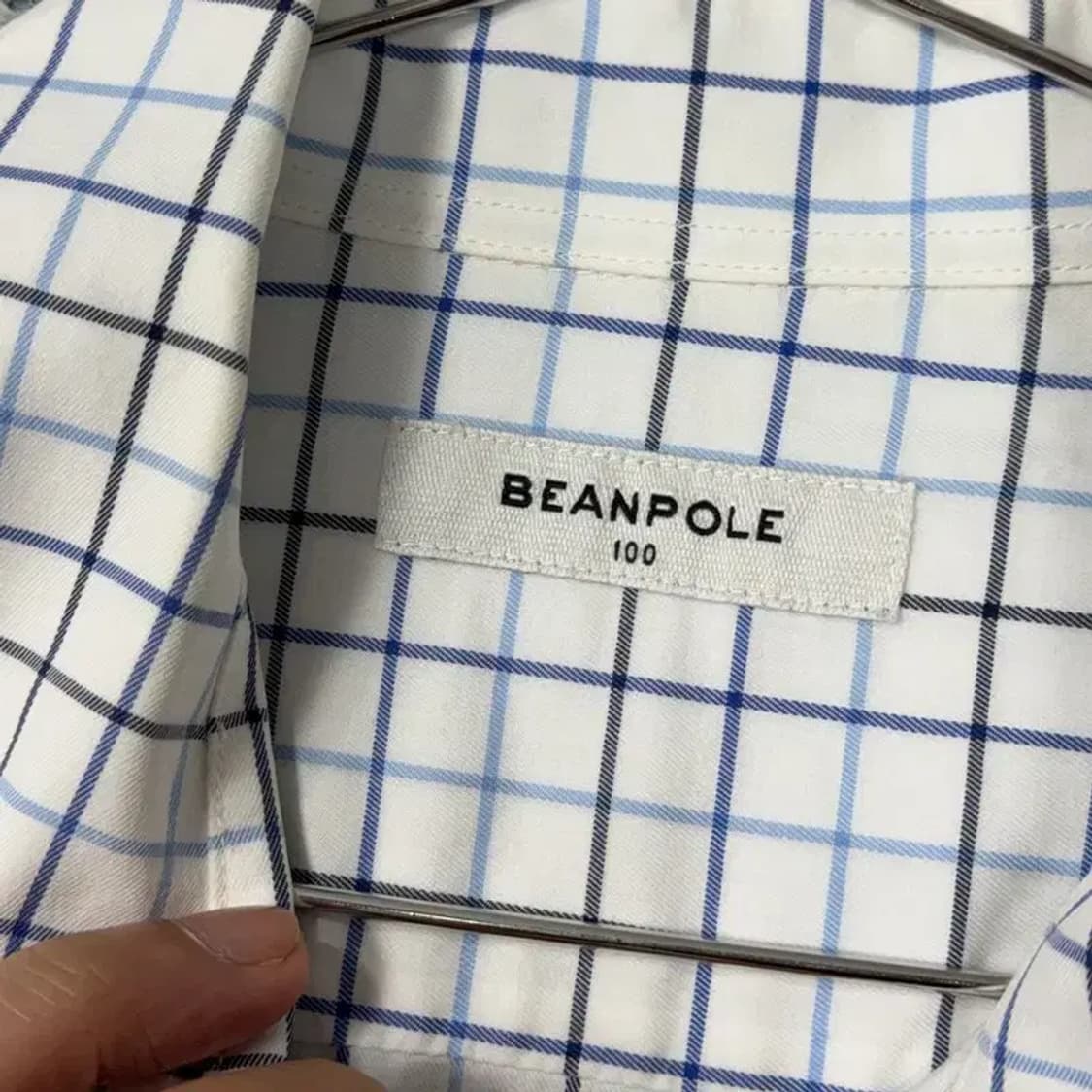 빈폴 캐주얼 로고 체크셔츠 100 상품이미지4