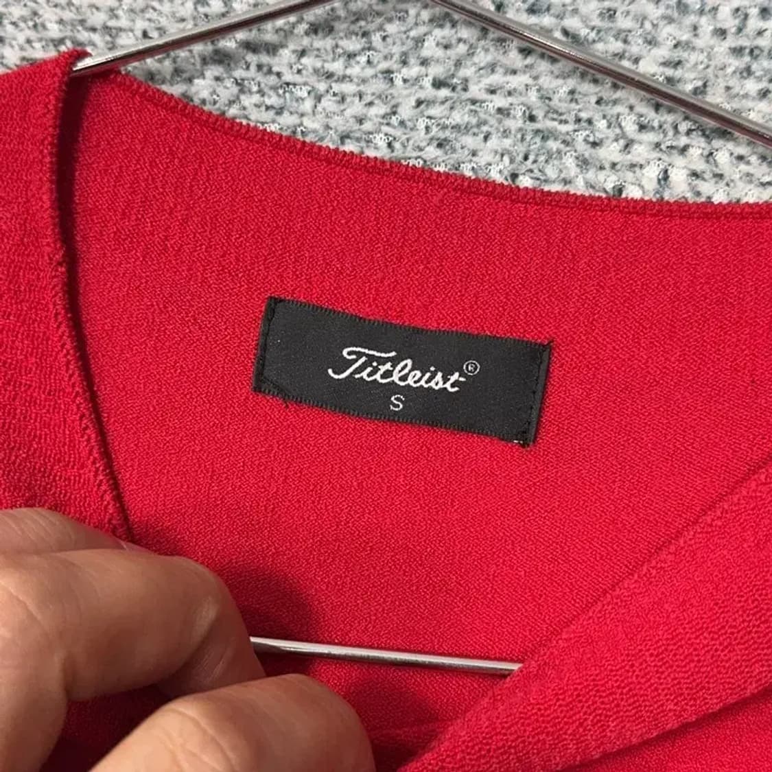 타이틀리스트 골프 여성 레드 기능성 긴팔티 S 상품이미지3
