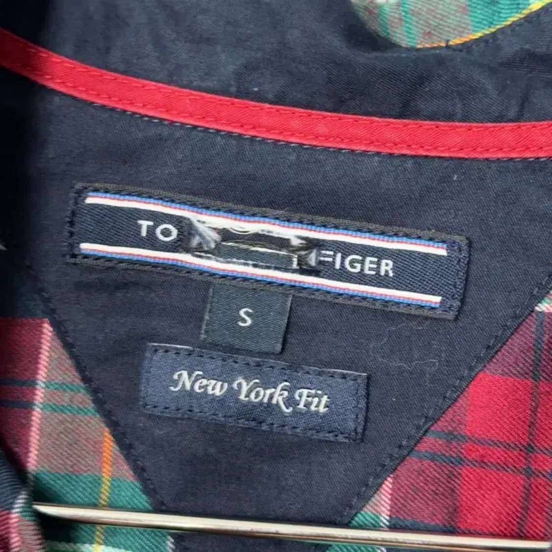 타미힐피거 로고 빈티지 체크셔츠 S 상품이미지3