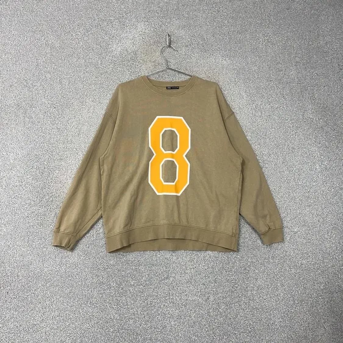 자라 8 빅로고 프린팅 오버핏 맨투맨 S 상품이미지1