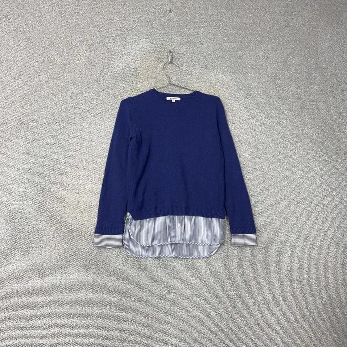 빈폴 블루 셔츠 레이어드 니트 90 상품이미지1