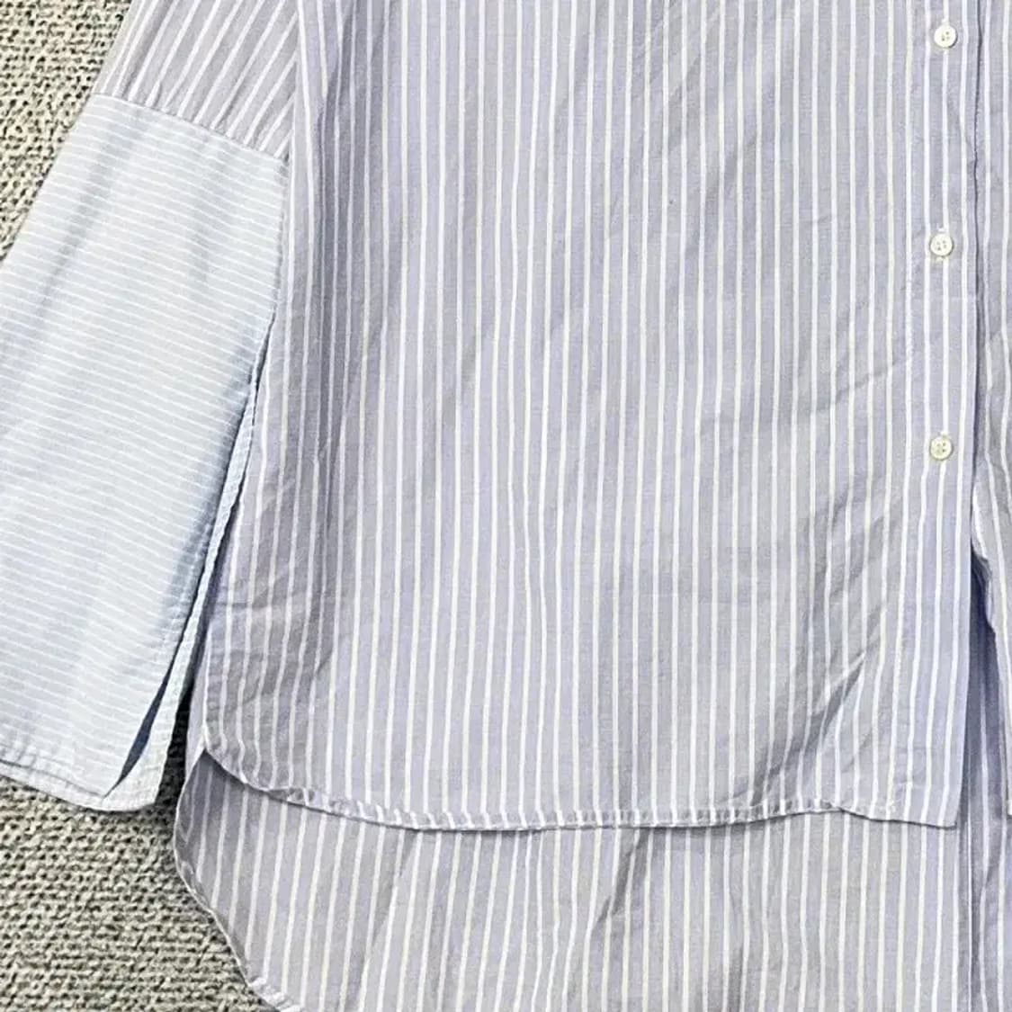 자라 여성 스트라이프 블라우스 셔츠 S 상품이미지3
