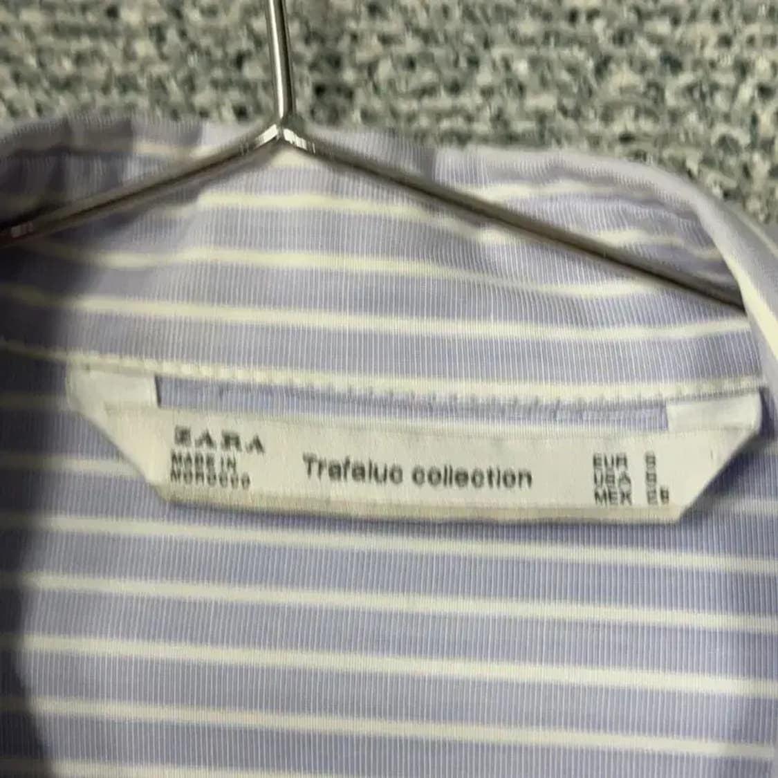 자라 여성 스트라이프 블라우스 셔츠 S 상품이미지4