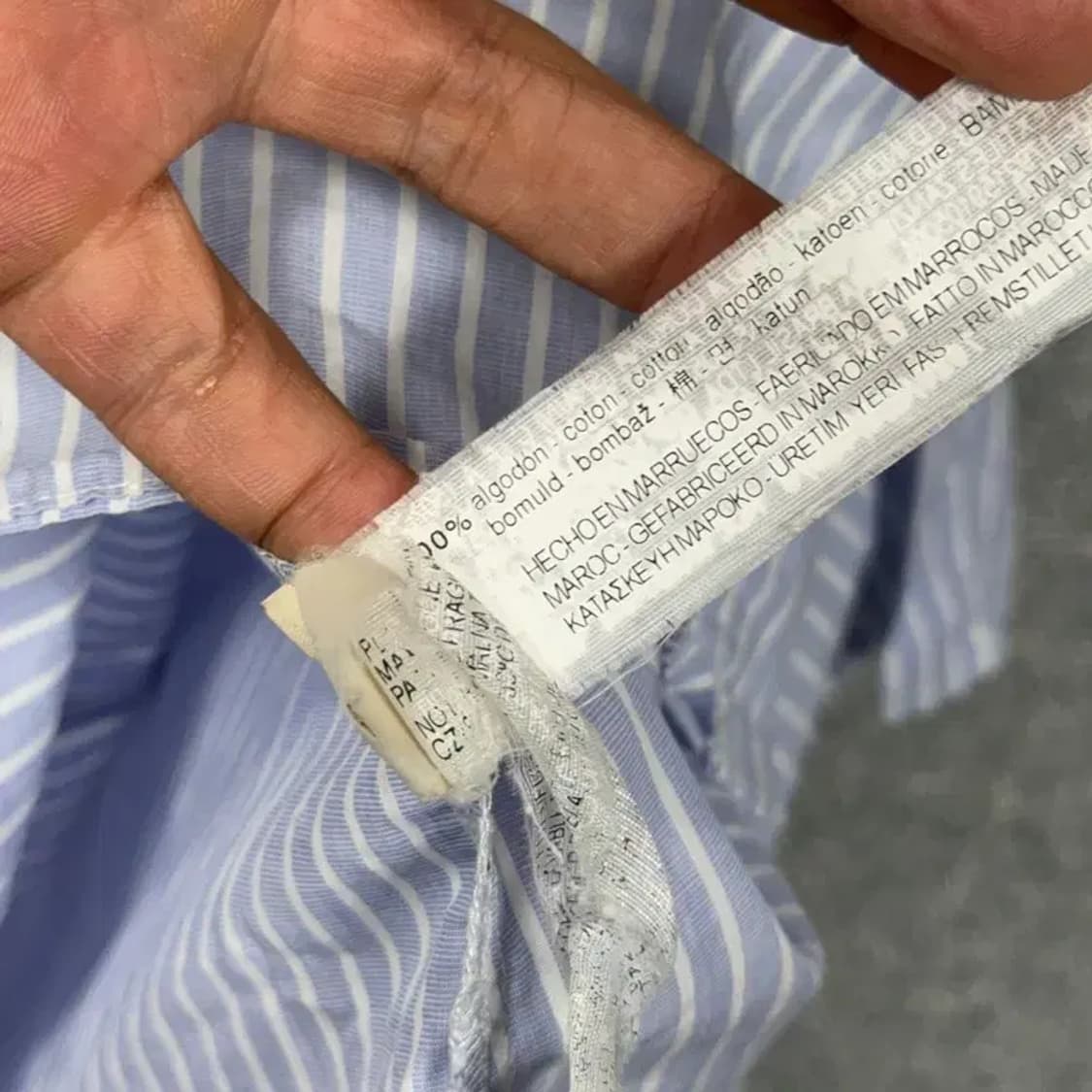 자라 여성 스트라이프 블라우스 셔츠 S 상품이미지5