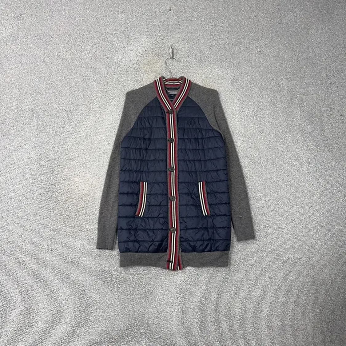 타미힐피거 퀄팅 라인 롱 가디건 XS 상품이미지1