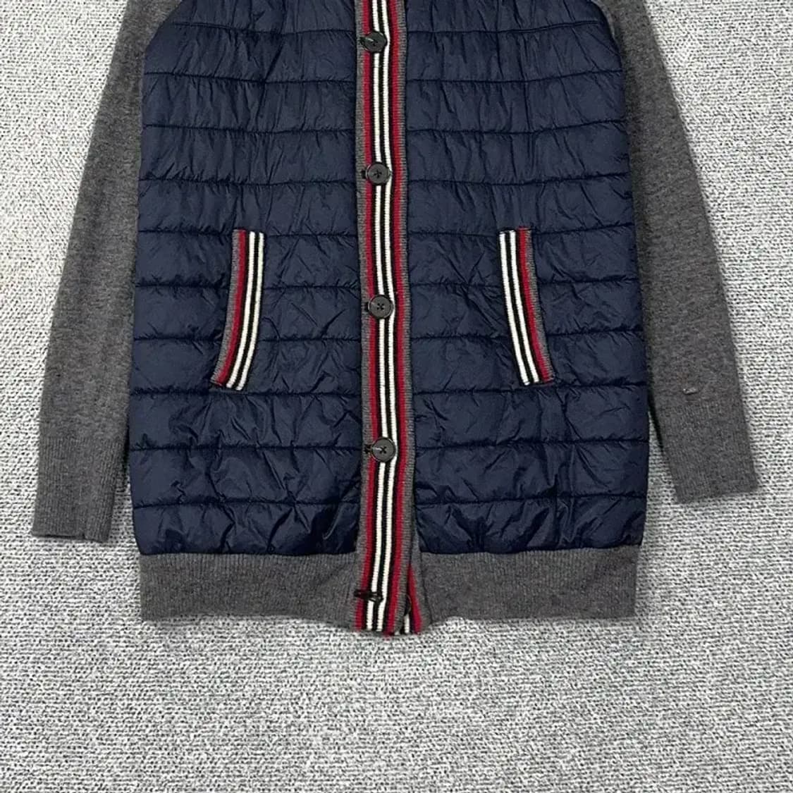 타미힐피거 퀄팅 라인 롱 가디건 XS 상품이미지4