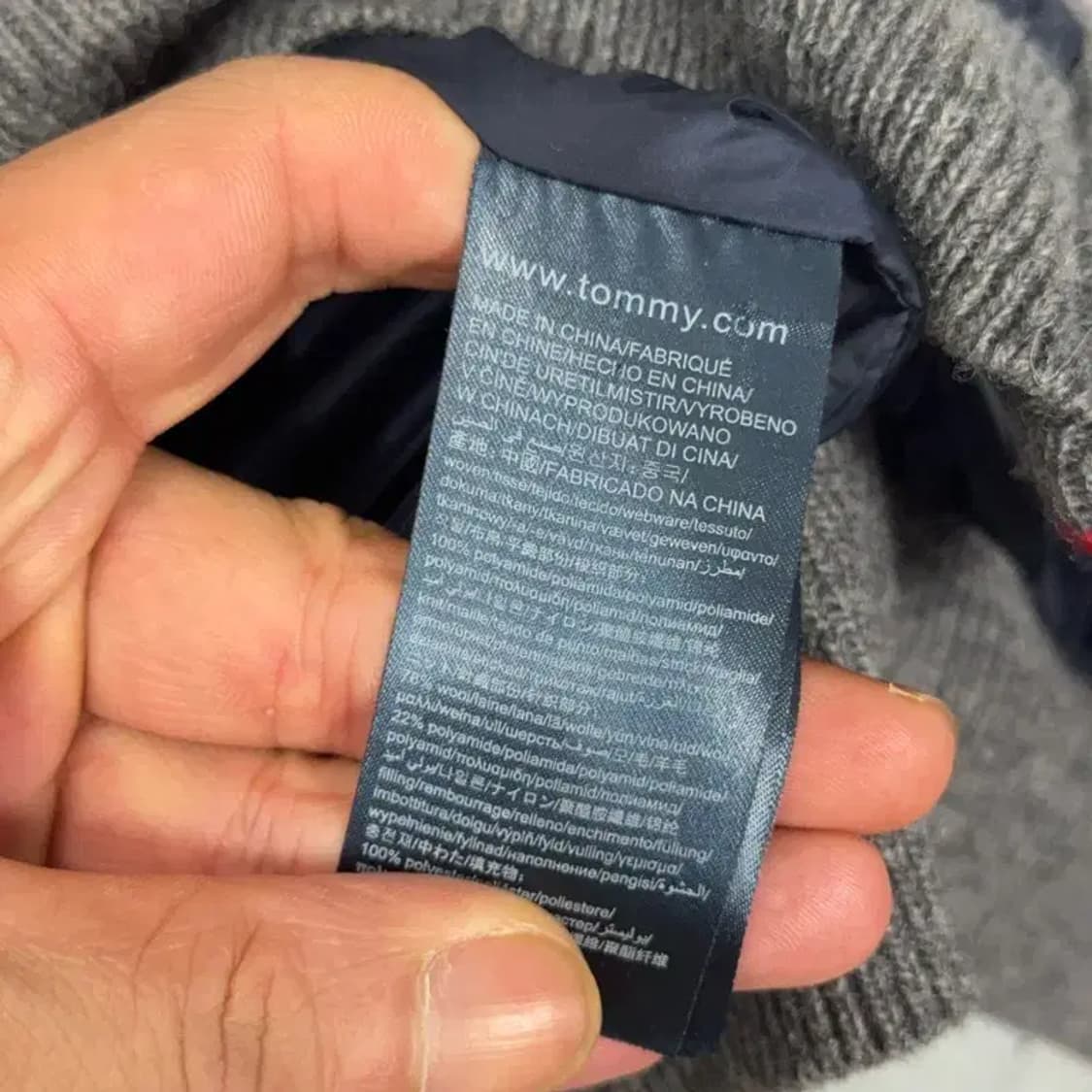 타미힐피거 퀄팅 라인 롱 가디건 XS 상품이미지6