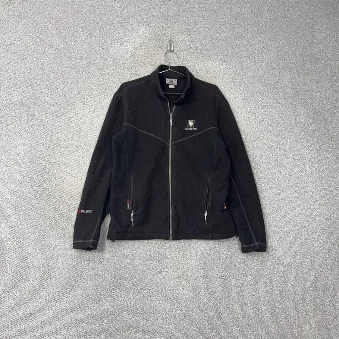 블랙야크 로고 블랙 후리스 100 상품이미지1