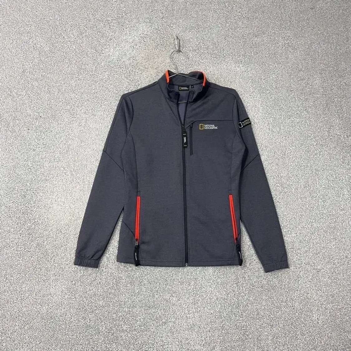 내셔널지오그래픽 네이비 로고 완장 기능성 집업 M 상품이미지1