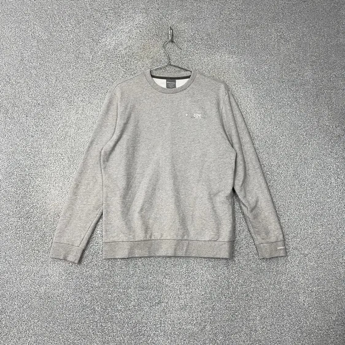 디스커버리 스펠 로고 그레이 맨투맨 95 상품이미지1