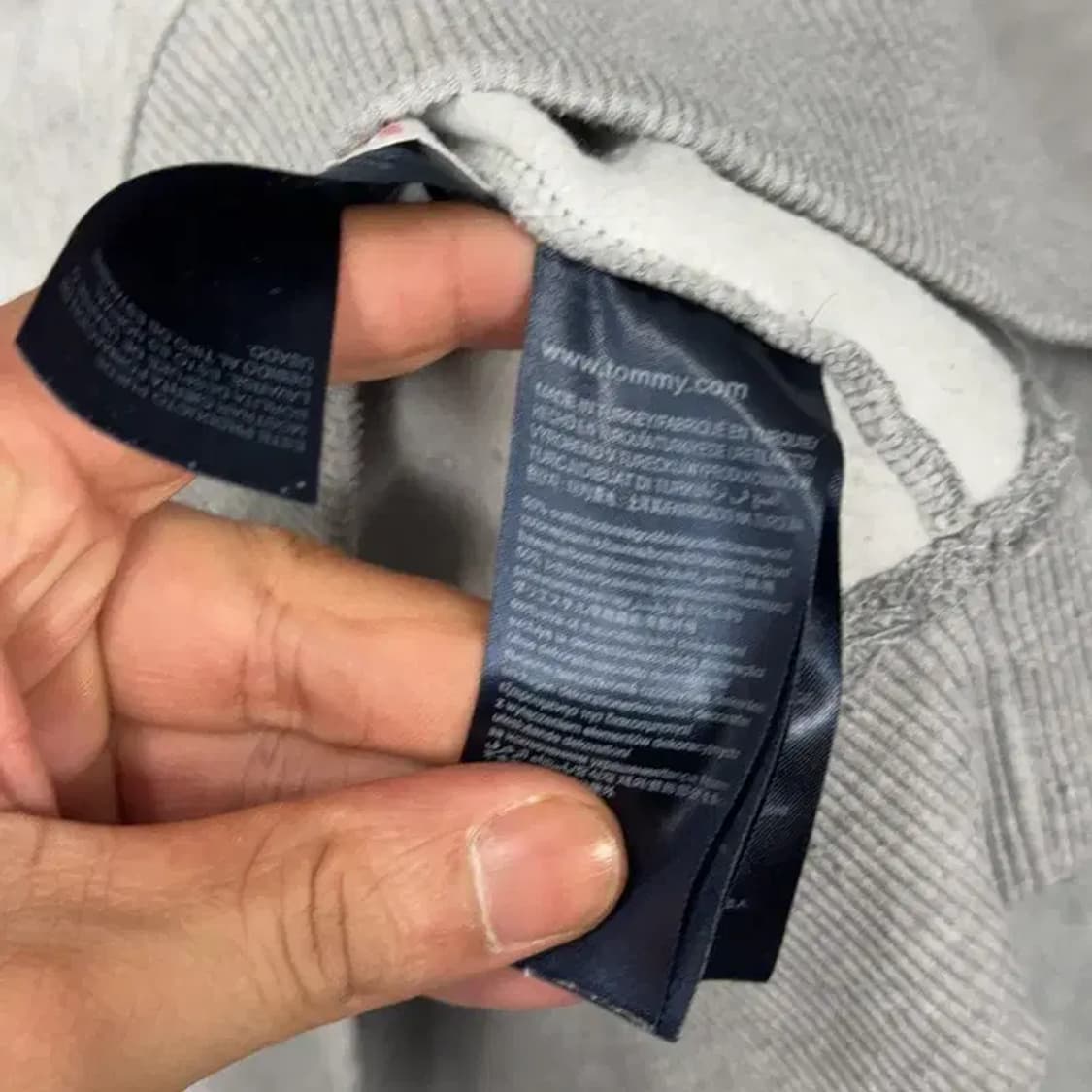 타미 진스 빅로고 프린팅 원피스 맨투맨 XS 상품이미지4