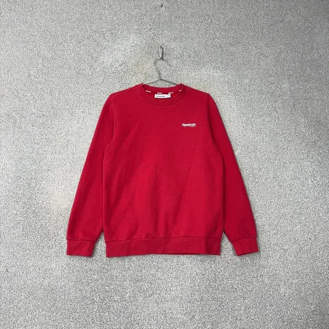 리복 레드 로고 맨투맨 M 상품이미지1