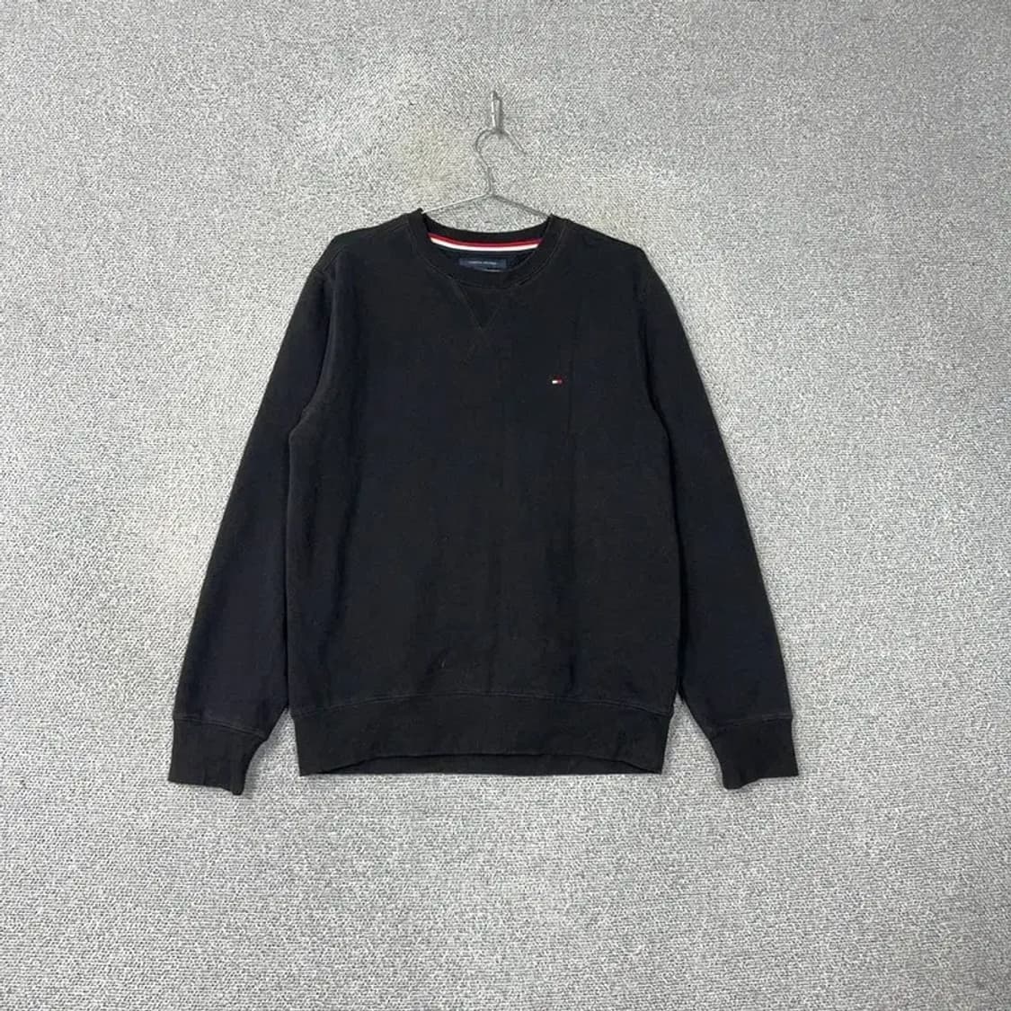 타미힐피거 블랙 캐주얼 맨투맨 L 상품이미지1