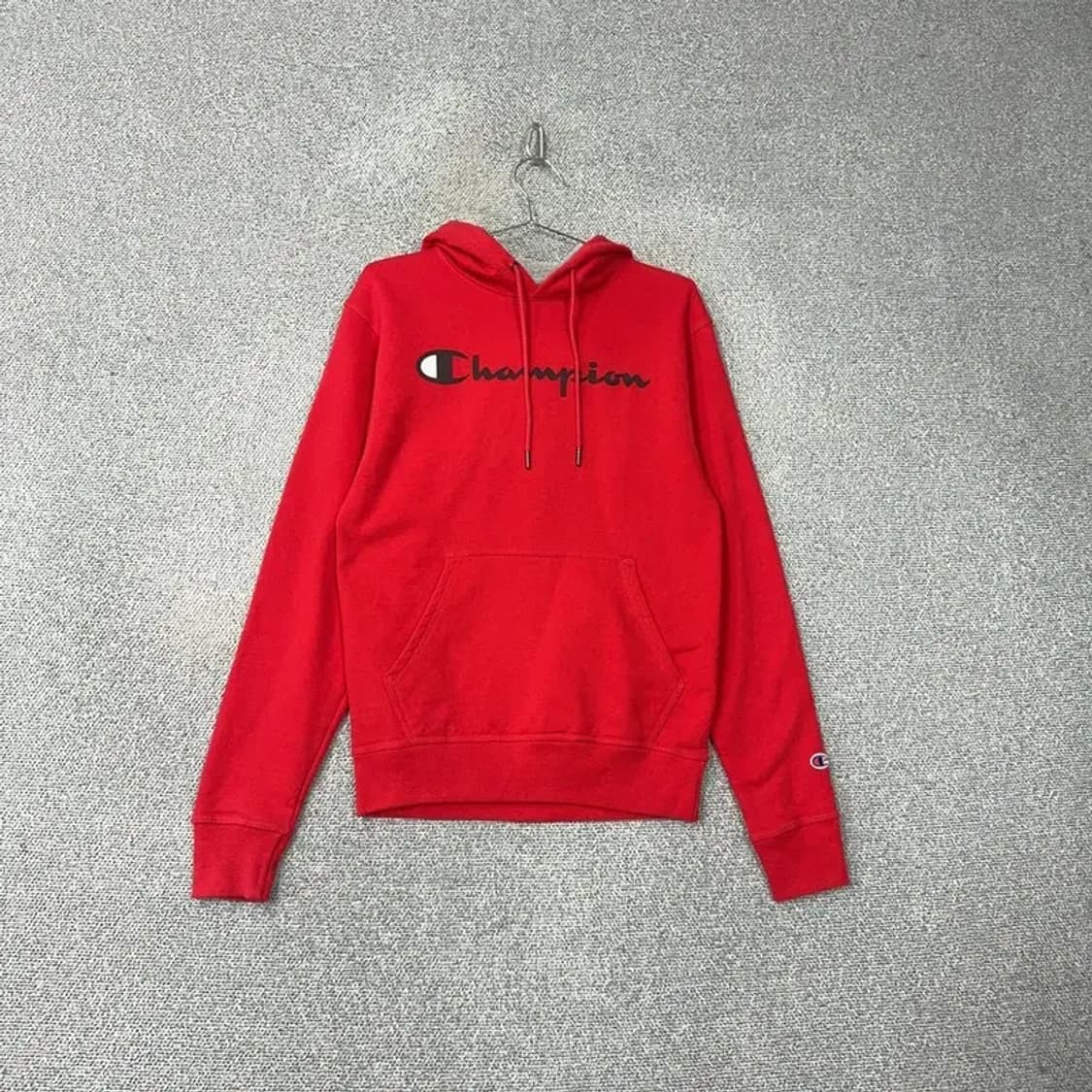 챔피온 레드 로고 후드티 L 상품이미지1