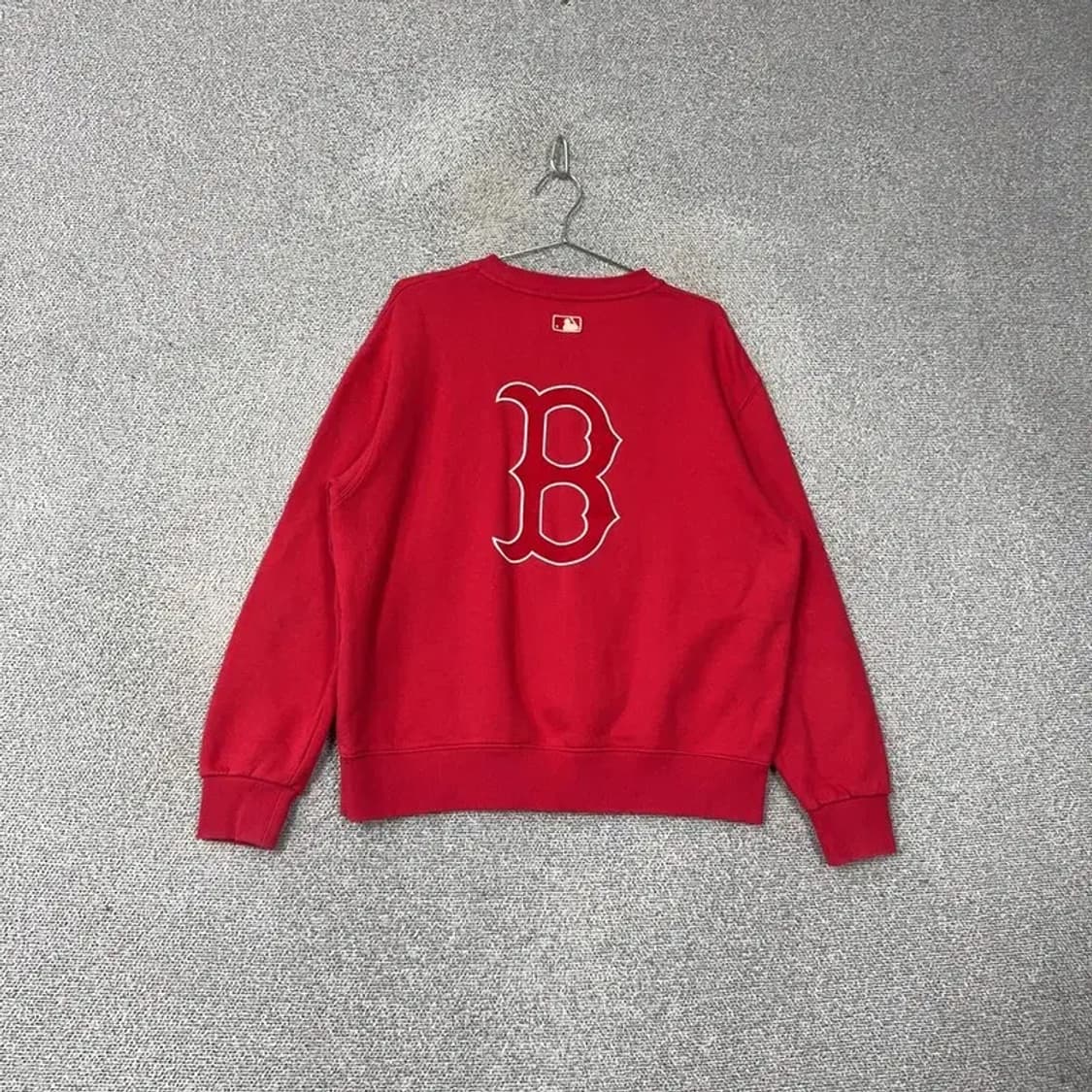 MLB 보스턴 로고 레드 오버핏 맨투맨 90 상품이미지2