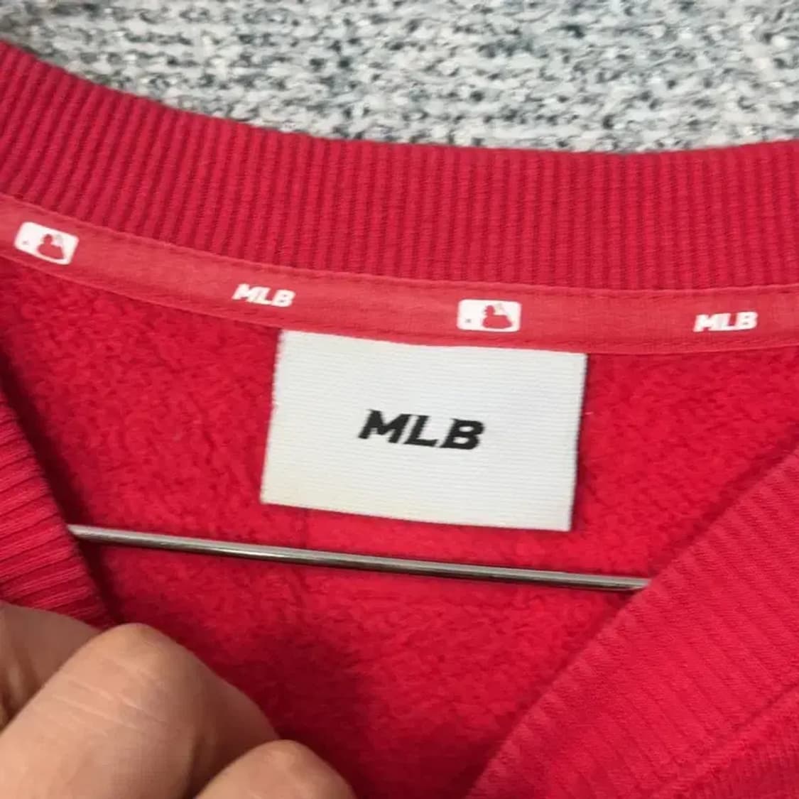 MLB 보스턴 로고 레드 오버핏 맨투맨 90 상품이미지3