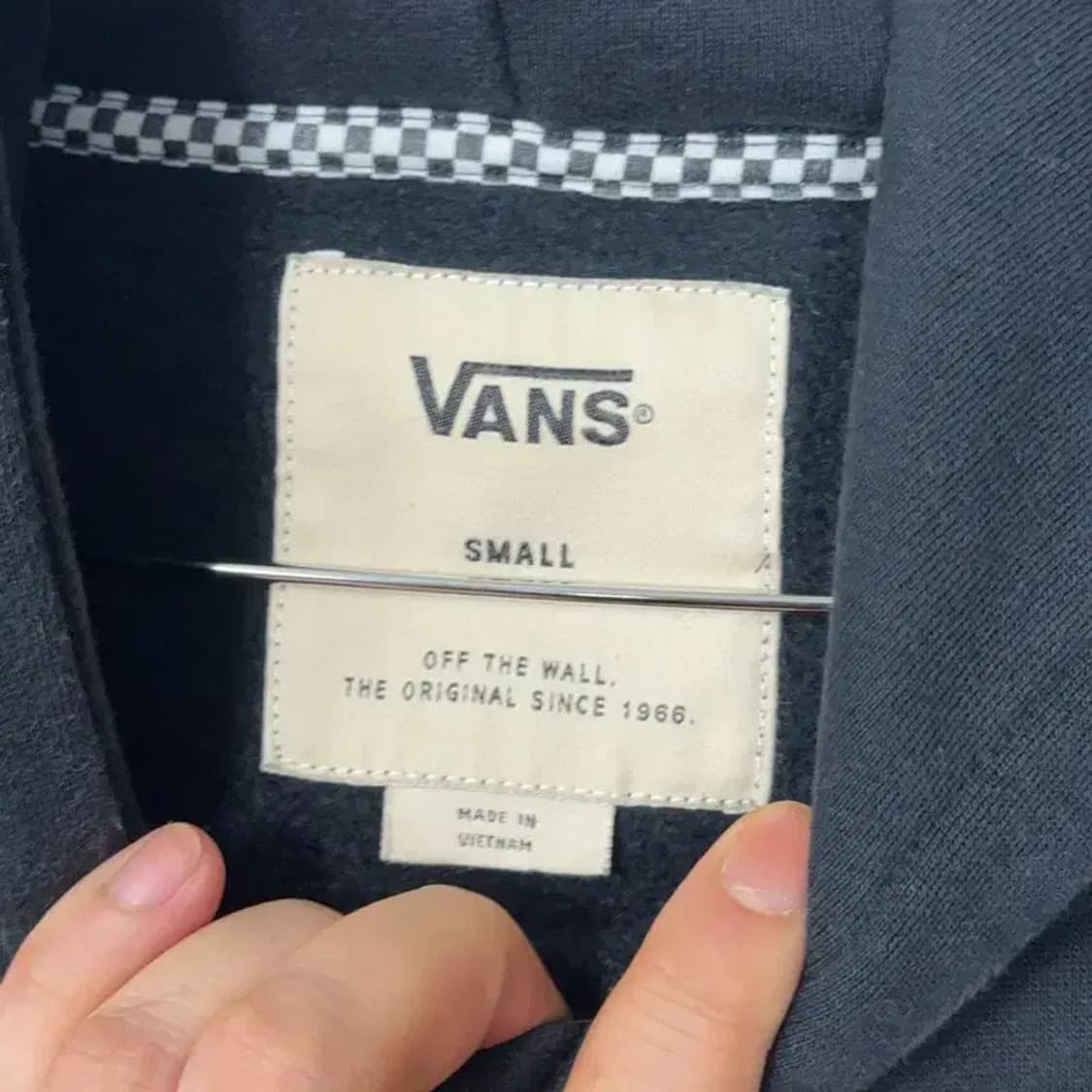 반스 프린팅 블랙 후드티 S 상품이미지3