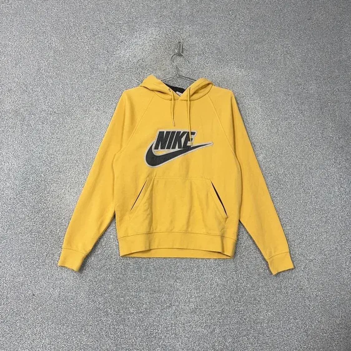 나이키 프린팅 옐로우 후드티 S 상품이미지1