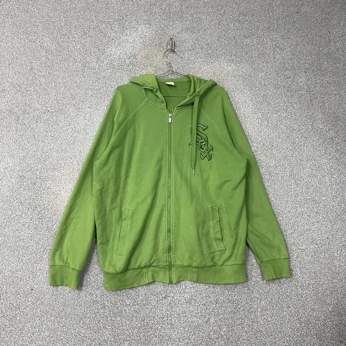 엠엘비 보스턴 레드삭스 오버핏 연두 후드집업 105 상품이미지1